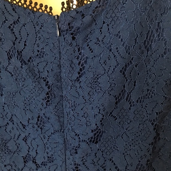 Francesca's Blue Lace Mini Dress SZ Small - Picture 7 of 12